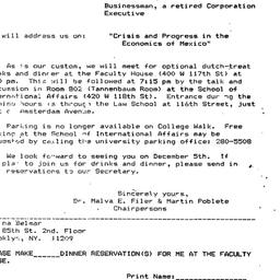 Announcements, 1985-12-05. ...