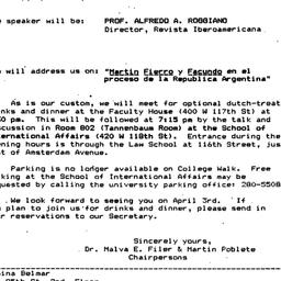 Announcements, 1986-04-03. ...