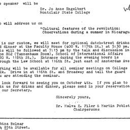 Announcements, 1984-10-04. ...
