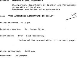 Minutes, 1985-02-07. Latin ...