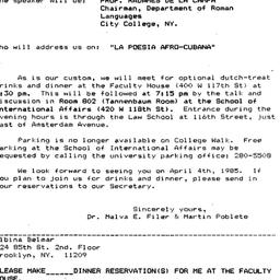 Announcements, 1985-04-04. ...