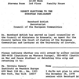 Announcements, 1978-11-28. ...