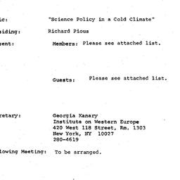 Minutes, 1979-04-09. The At...