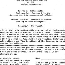 Announcements, 1978-12-12. ...