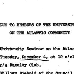 Announcements, 1962-11-26. ...
