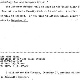 Announcements, 1968-12-04. ...