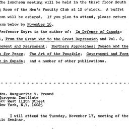 Announcements, 1970-11-02. ...