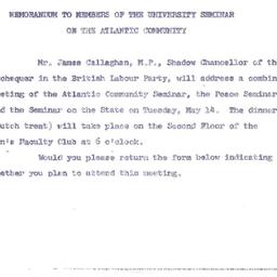 Announcements, 1963-05-01. ...