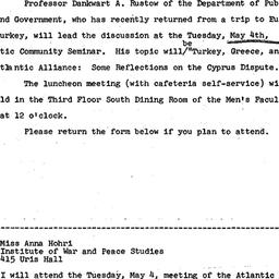 Announcements, 1965-04-22. ...