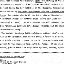Announcements, 1975-04-08. ...