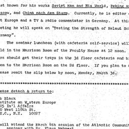 Announcements, 1975-03-04. ...
