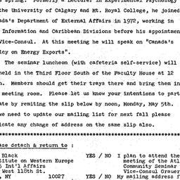 Announcements, 1975-05-06. ...
