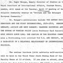 Announcements, 1973-04-17. ...