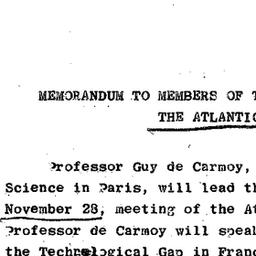 Announcements, 1967-11-16. ...