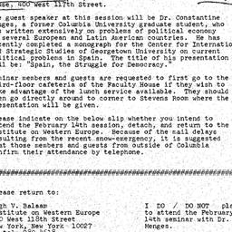 Announcements, 1978-02-14. ...