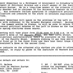 Announcements, 1977-09-20. ...