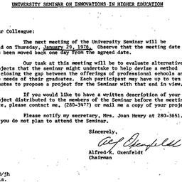 Announcements, 1976-01-12. ...