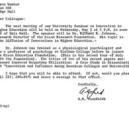 Announcements, 1979-04-17. ...