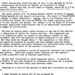 Announcements, 1979-03-06. ...