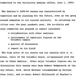 Seminar conclusion paper, 1...