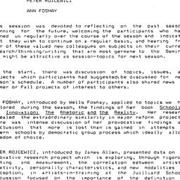 Minutes, 1991-05-07. Innova...