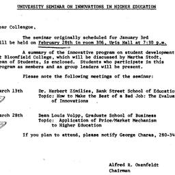 Announcements, 1974-02-18. ...