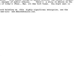 Announcements, 2001-03-13. ...