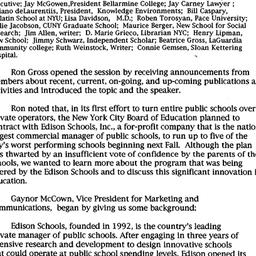 Minutes, 2001-04-11. Innova...