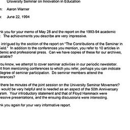Correspondence, 1994-06-22....