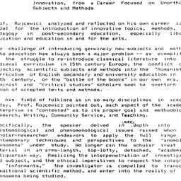 Minutes, 1993-11-09. Innova...