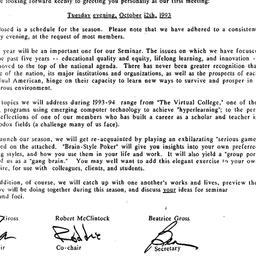 Correspondence, 1993-09-06....