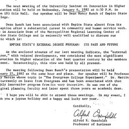 Announcements, 1981-12-17. ...