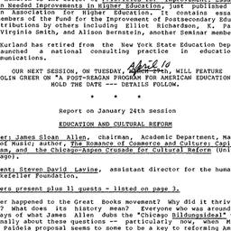 Minutes, 1984-01-24. Innova...