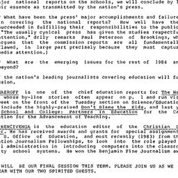 Announcements, 1984-05-29. ...