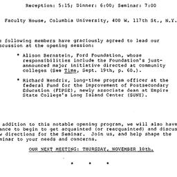 Announcements, 1983-10-18. ...