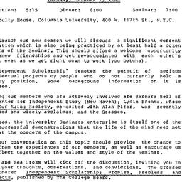 Announcements, 1986-10-07. ...