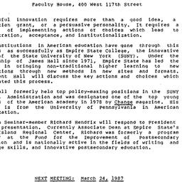 Announcements, 1987-02-17. ...