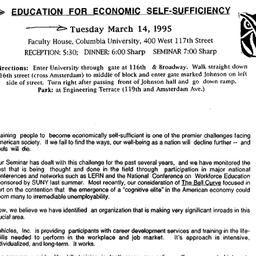 Announcements, 1995-03-14. ...