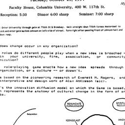 Announcements, 1994-10-25. ...
