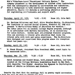 Announcements, 1981-03-12. ...