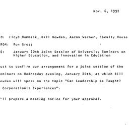 Correspondence, 1992-11-06....
