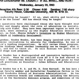 Announcements, 1993-01-20. ...