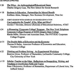 Schedules, Innovation in Ed...