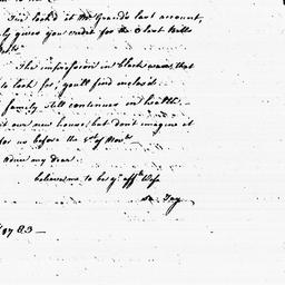 [Document, 1783 October 17]
