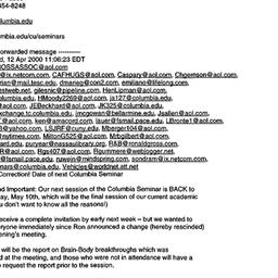 Announcements, 2000-04-13. ...