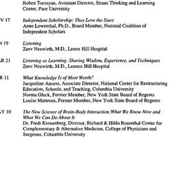 Schedules, Innovation in Ed...