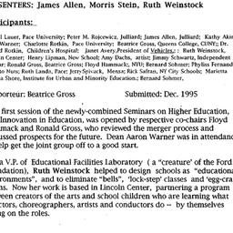 Minutes, 1995-11-08. Innova...