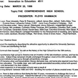 Minutes, 1996-03-20. Innova...
