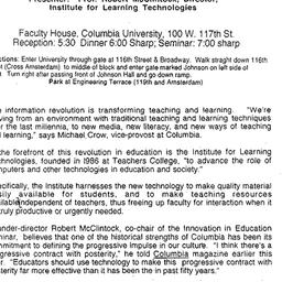 Announcements, 1996-04-10. ...