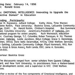 Minutes, 1996-02-14. Innova...